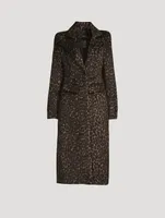 Pagoda Brando Coat Leopard Print