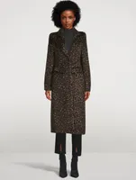 Pagoda Brando Coat Leopard Print