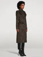 Pagoda Brando Coat Leopard Print