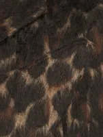 Pagoda Brando Coat Leopard Print