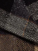 Blanket Coat Check Print