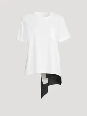 Cotton T-Shirt With Back Detail