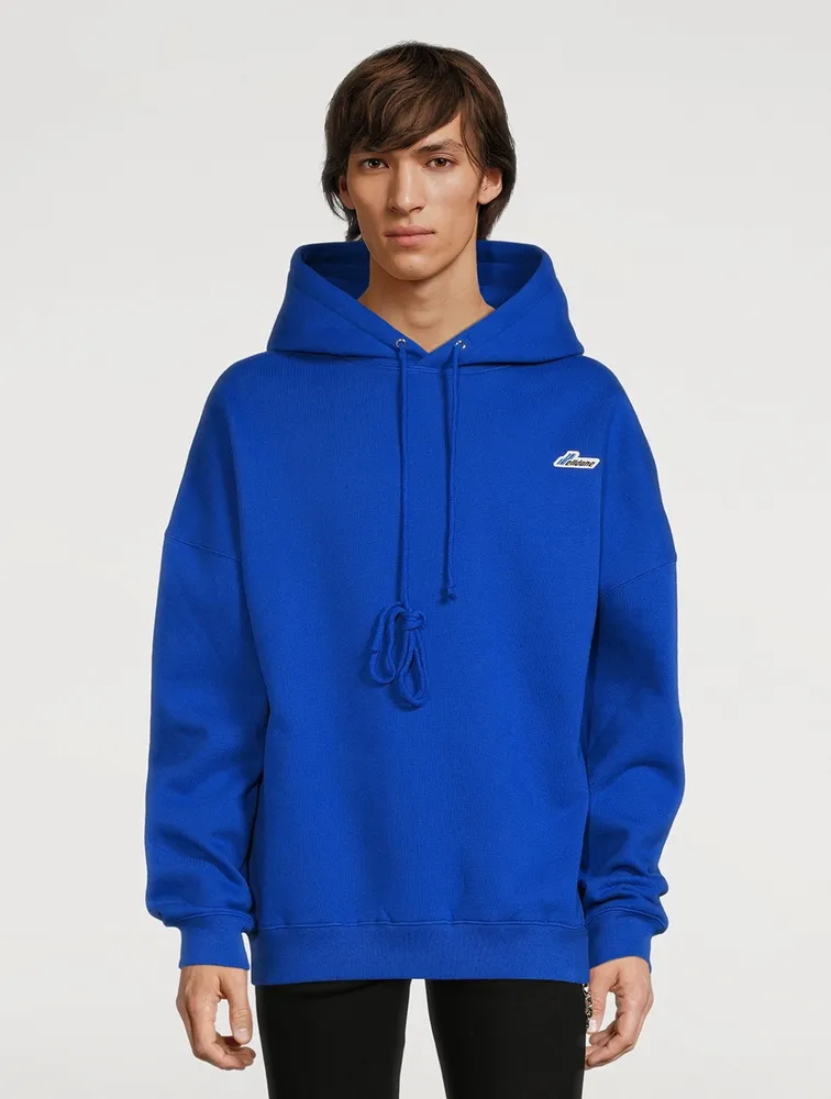 Cotton-Blend Hoodie With Logo Embroidery