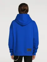 Cotton-Blend Hoodie With Logo Embroidery
