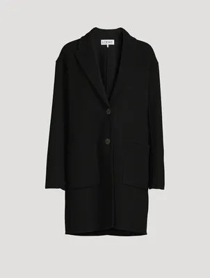 Wool And Cashmere Slit Jacket