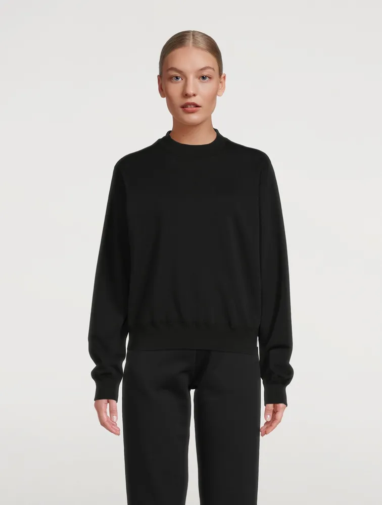 Lightweight Terry Cropped Sweatshirt