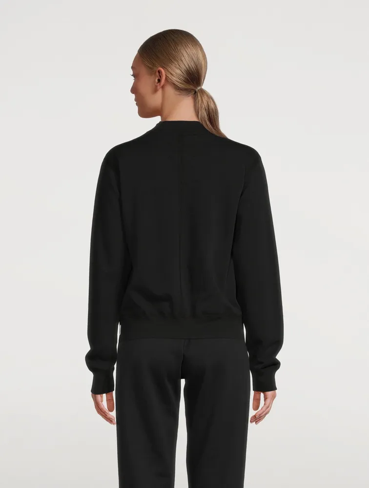 Lightweight Terry Cropped Sweatshirt