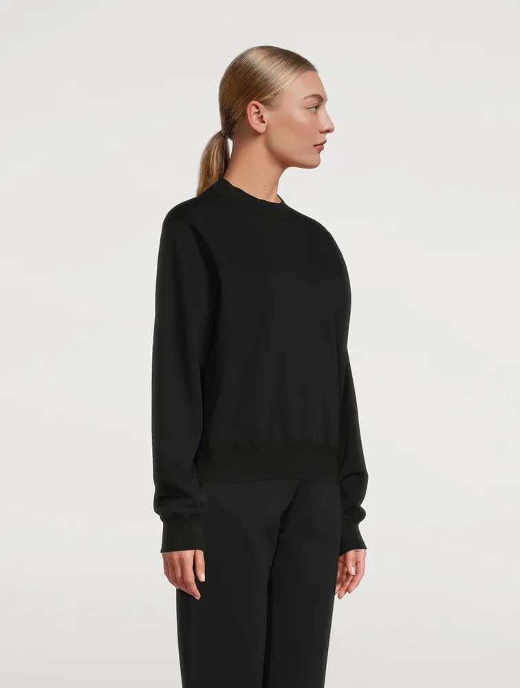 Lightweight Terry Cropped Sweatshirt