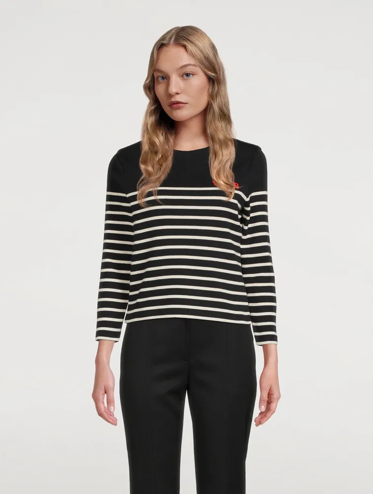 Long-Sleeve T-Shirt Striped Print