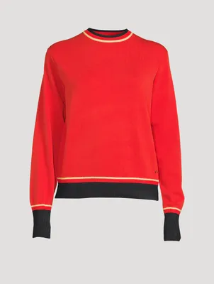 Technical Yarn Crewneck Sweater