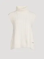 Sleeveless Turtleneck Sweater