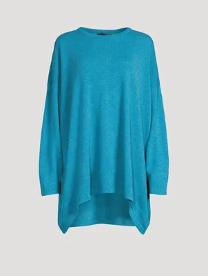Cashmere High-Low Sweater