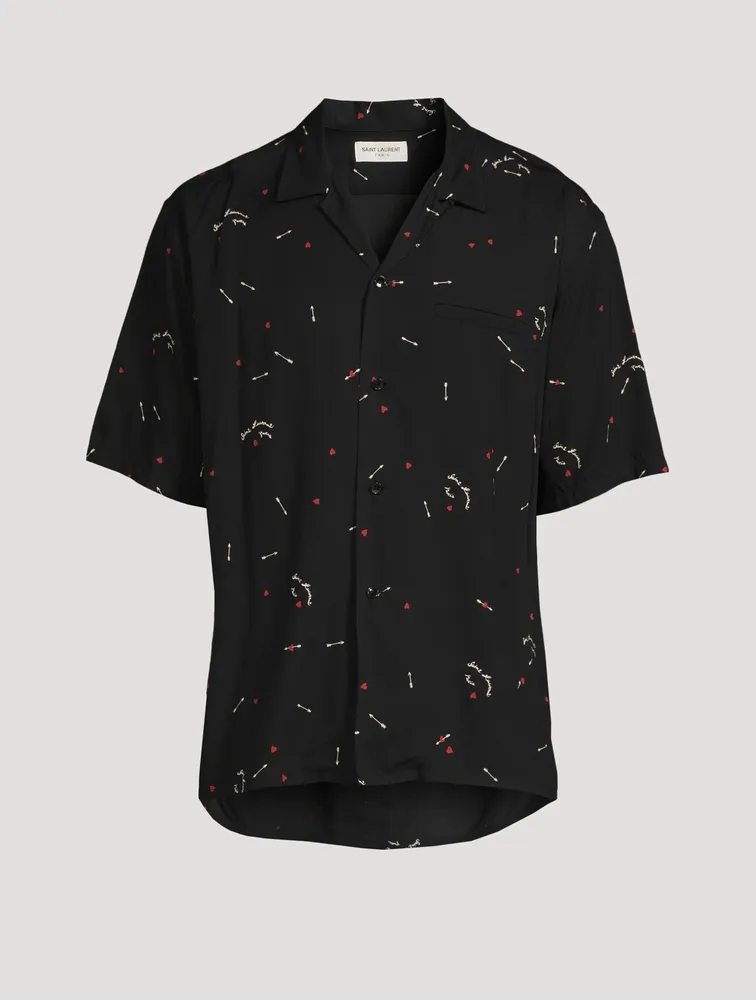 Short-Sleeve Shirt Cupid Print