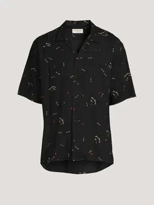 Short-Sleeve Shirt Cupid Print