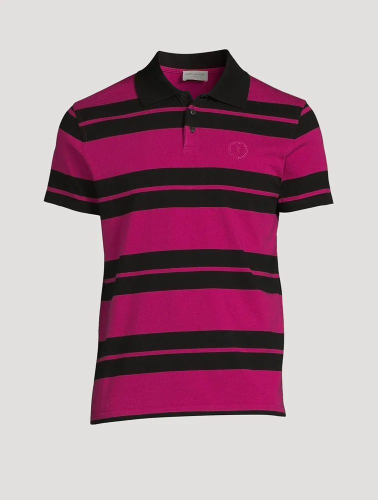 Monogram Polo Shirt Striped Jersey