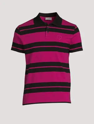 Monogram Polo Shirt Striped Jersey