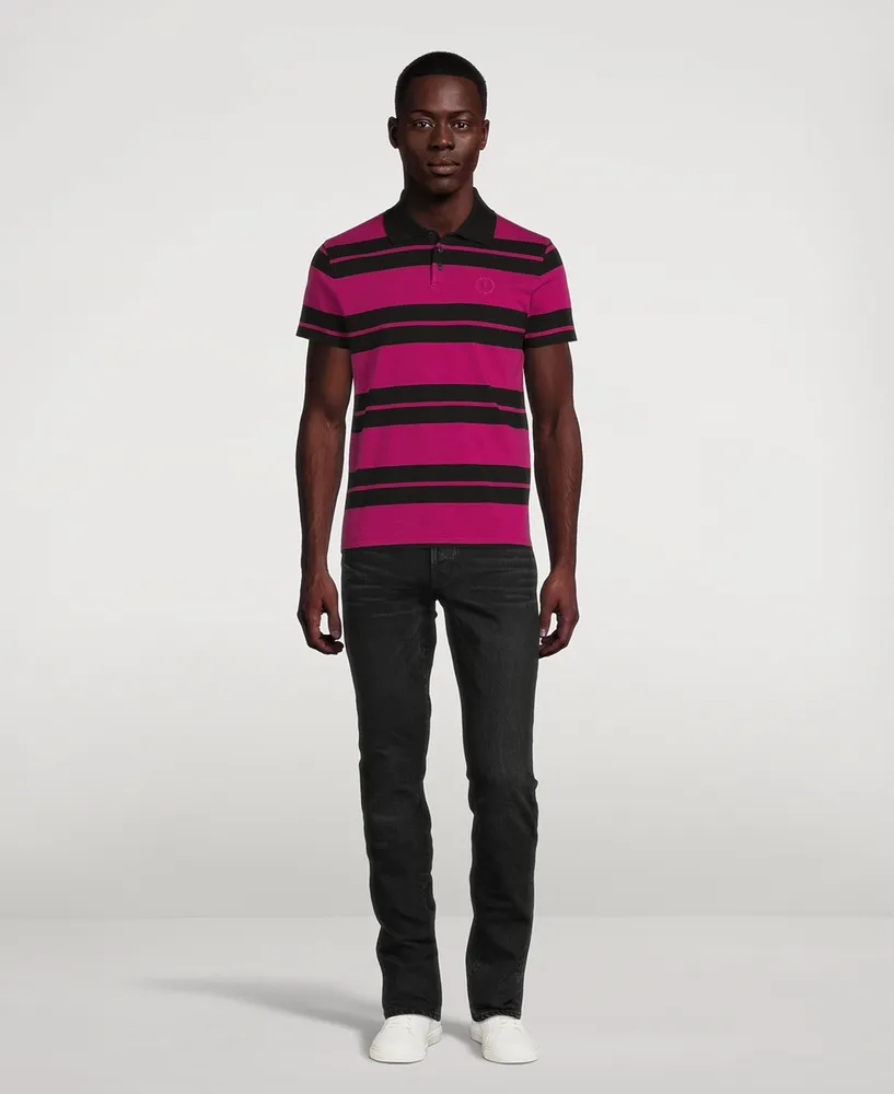 Monogram Polo Shirt Striped Jersey