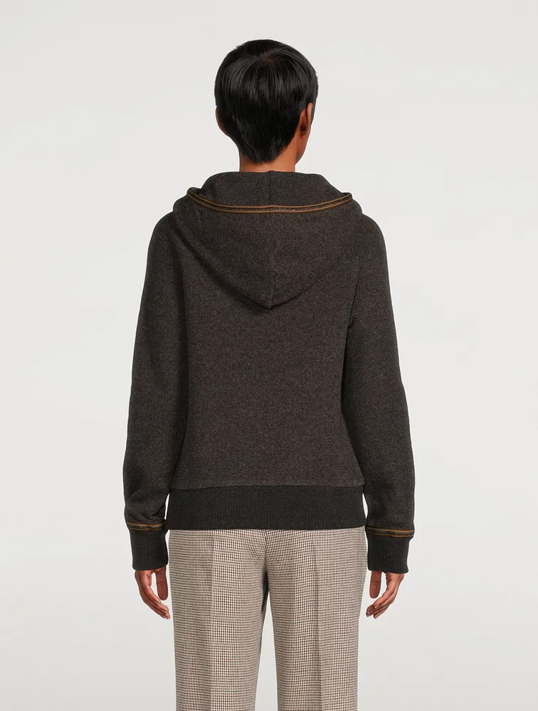 Tipped Hooded Sweater