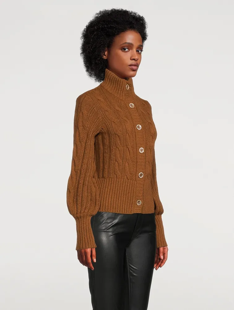 Cable-Knit Cardigan