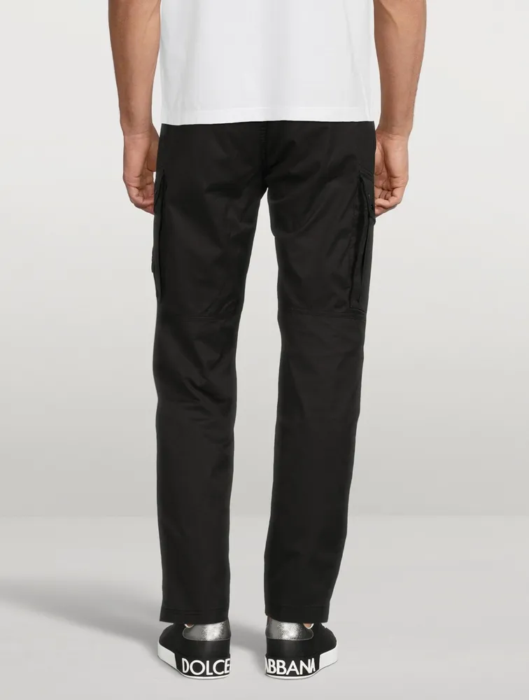 Stretch Gabardine Tapered Cargo Pants