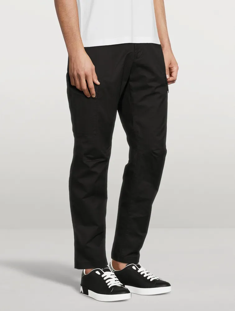 Stretch Gabardine Tapered Cargo Pants