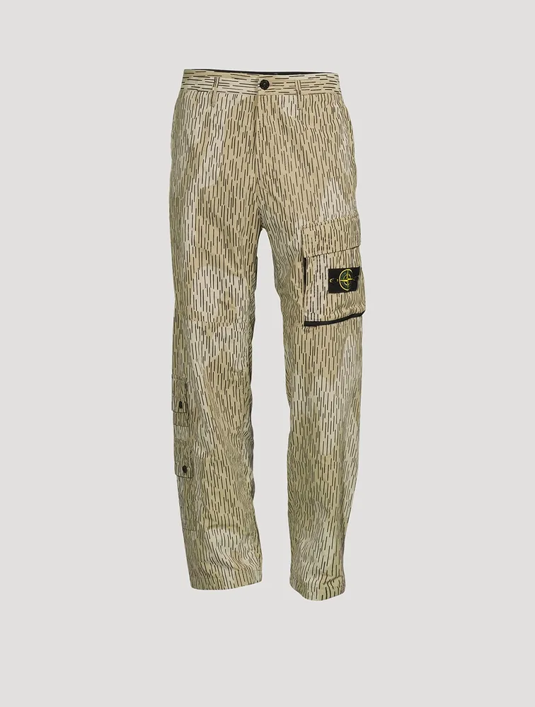 Loose Cargo Pants Camo Print