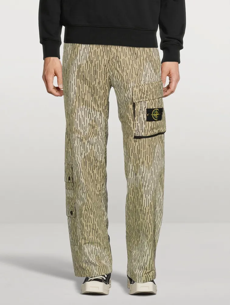 Loose Cargo Pants Camo Print