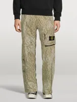 Loose Cargo Pants Camo Print