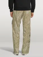 Loose Cargo Pants Camo Print