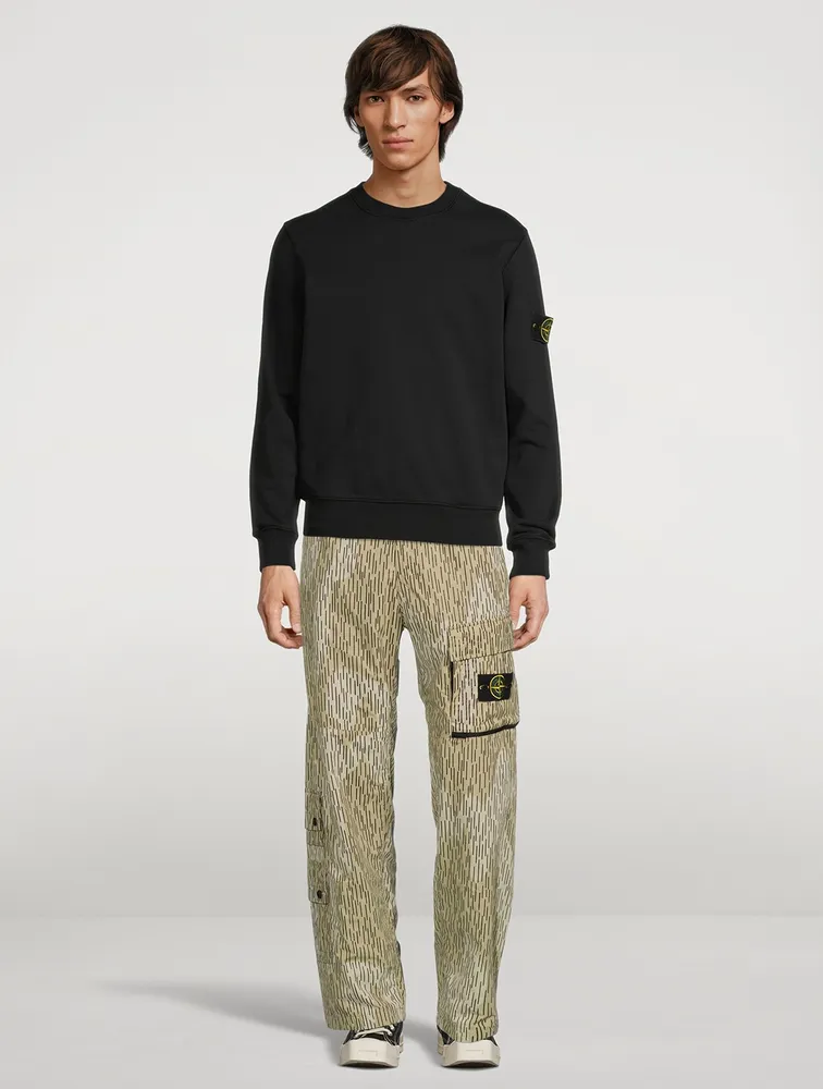 Loose Cargo Pants Camo Print