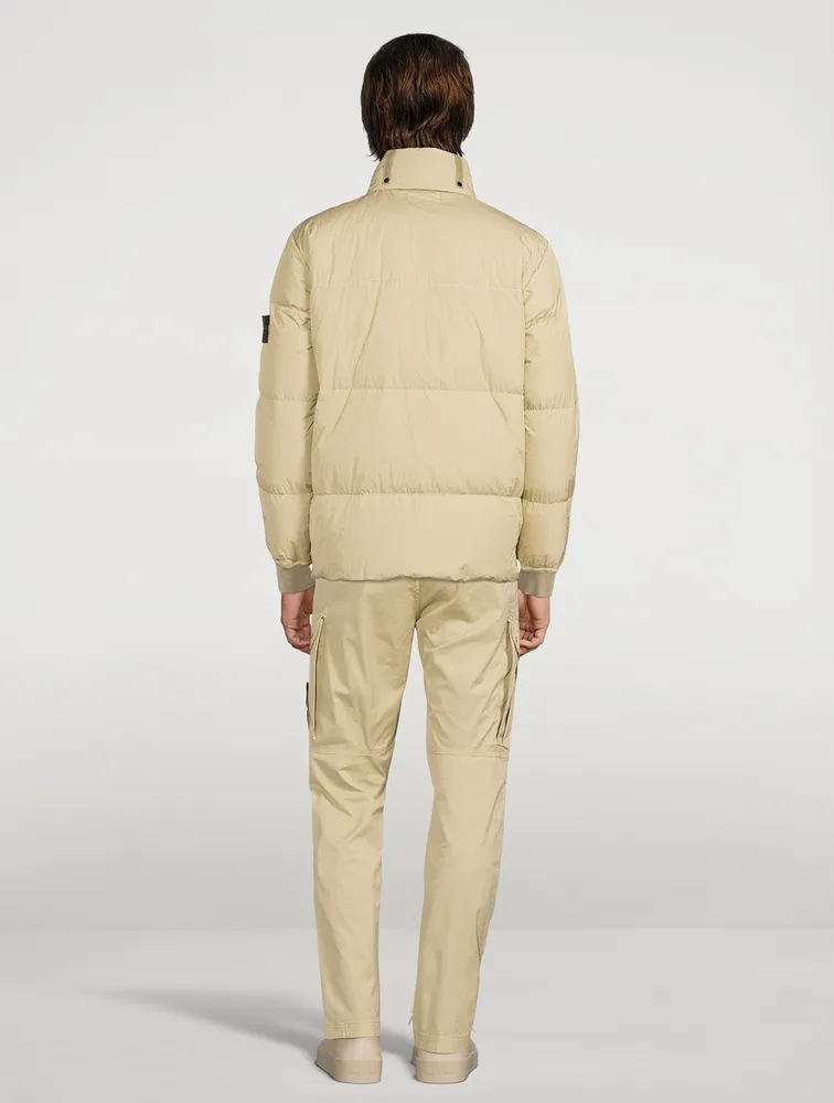 Garment-Dyed Crinkle Down-TC Jacket