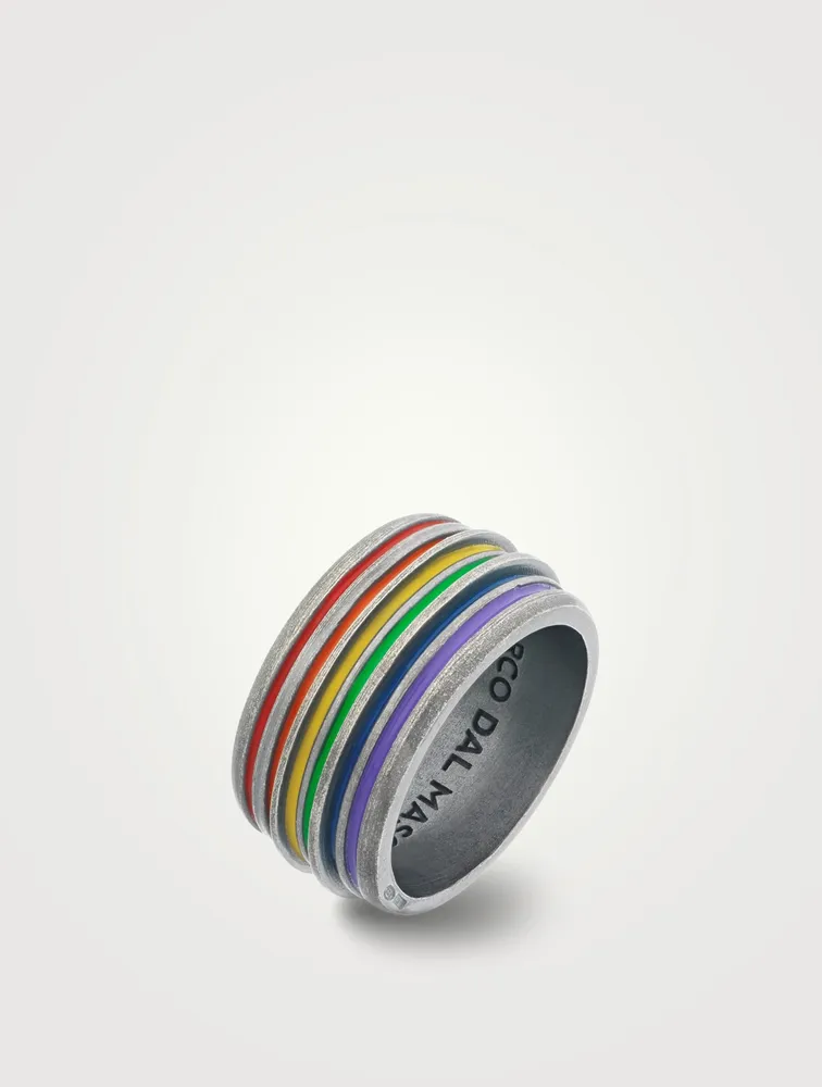 Acies Special Edition Recycled Silver Pride Ring
