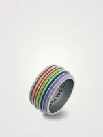 Acies Special Edition Recycled Silver Pride Ring