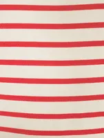 Jersey Long-Sleeve T-Shirt Stripe Print