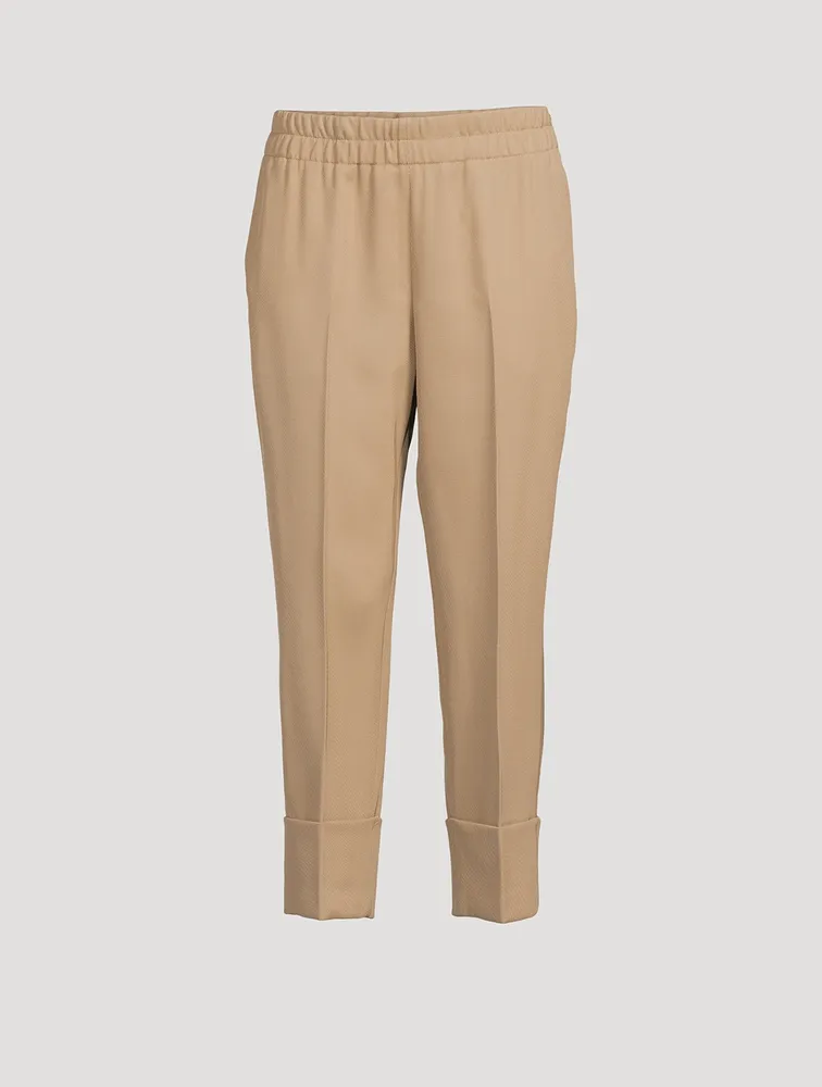 Farell Cropped Wool Trousers