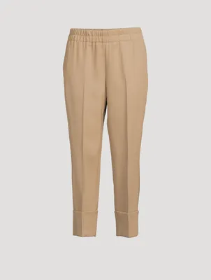 Farell Cropped Wool Trousers