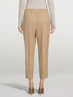 Farell Cropped Wool Trousers