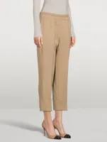 Farell Cropped Wool Trousers