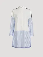 Colourblock Cotton Shirt Stripe Print