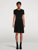 Belted Jersey Midi Dress