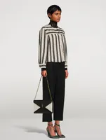 Tweed Jacket Stripe Print
