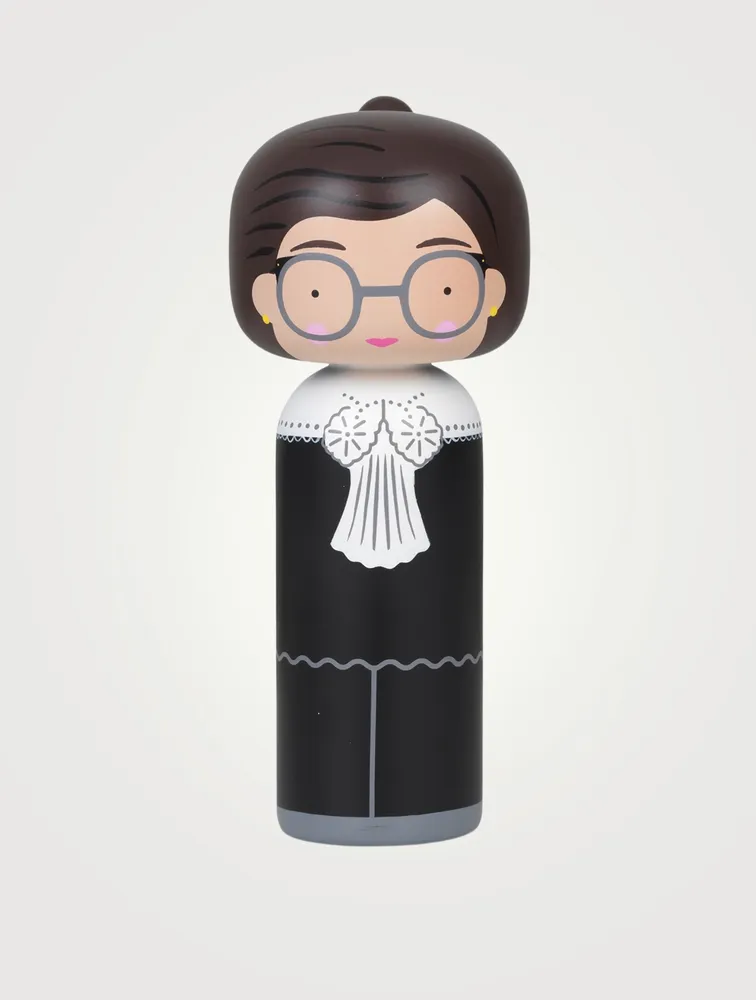 Ruth Bader Ginsburg Wood Kokeshi Doll