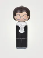 Ruth Bader Ginsburg Wood Kokeshi Doll