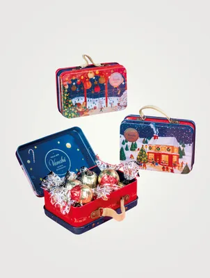 Mini Winter Assorted Chocolate Tin Luggage