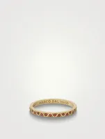 Manawa 18K Gold Eternity Ring With Red Sapphires