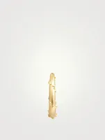 Icon 18K Gold Mono Hoop Earring