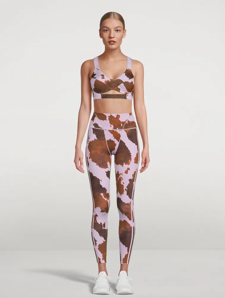 IVY PARK High-Waisted Leggings Cow Print