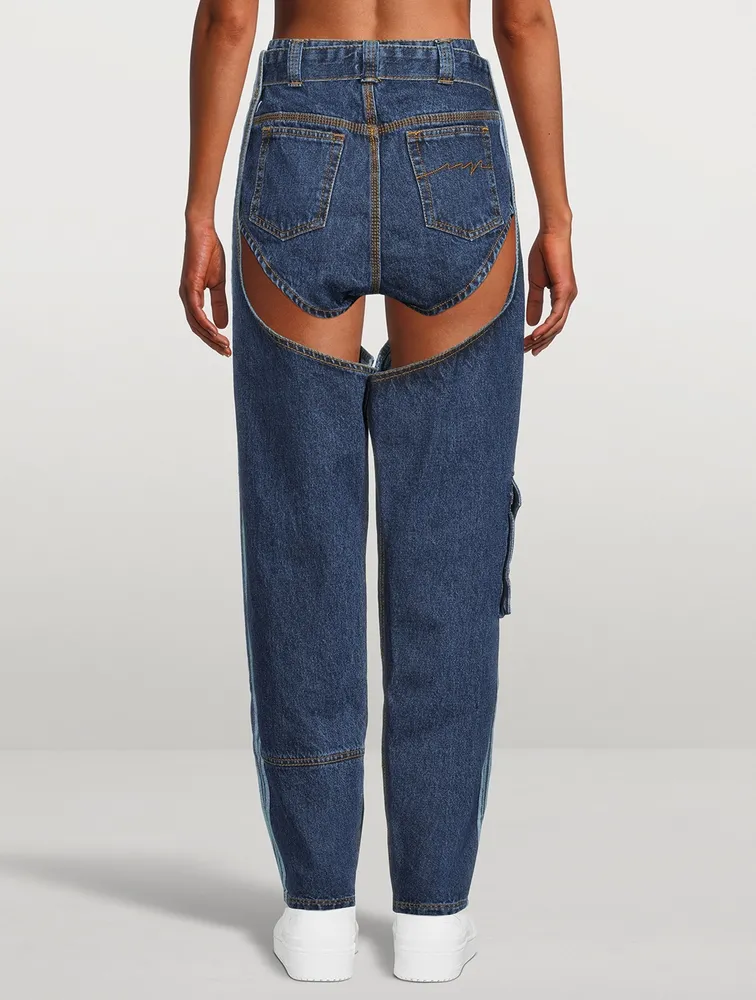 IVY PARK Denim Chaps With Shorts