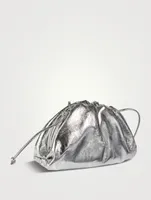 The Mini Pouch Metallic Leather Clutch