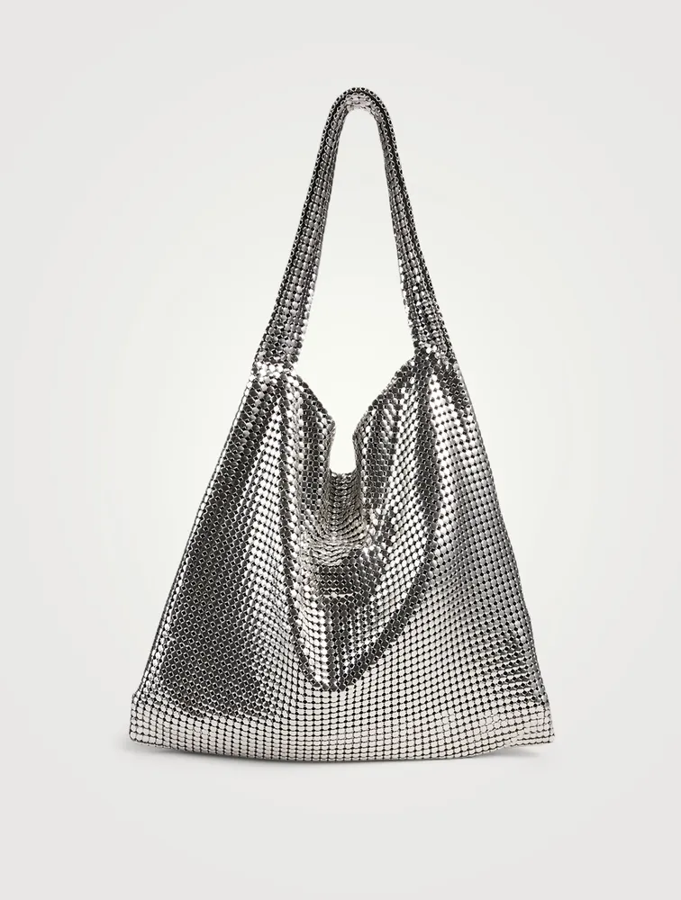 Metallic Mesh Hobo Bag